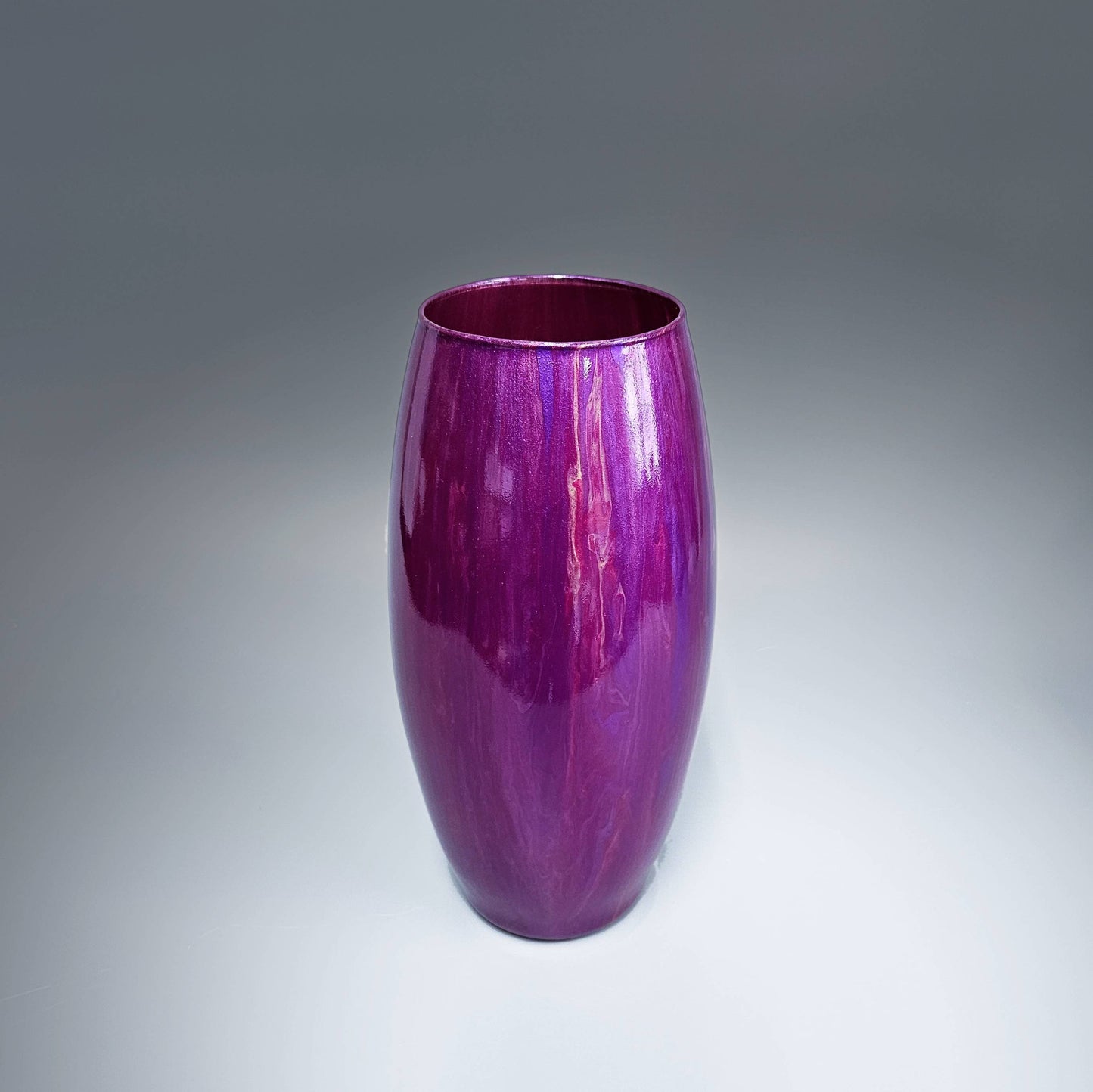 Modern Vase in Purple Fuchsia Gold