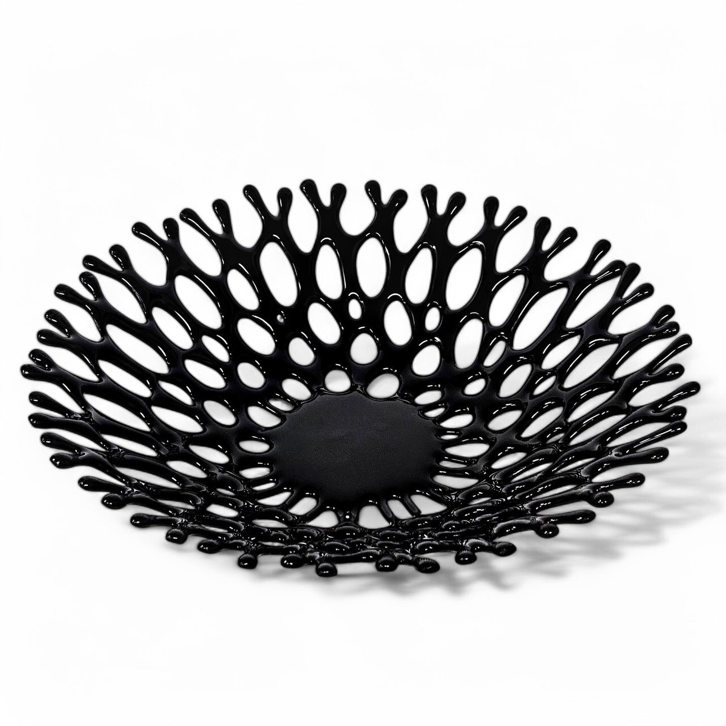 Black Glass Art Coral Bowl | Coastal Living Gifts and Décor