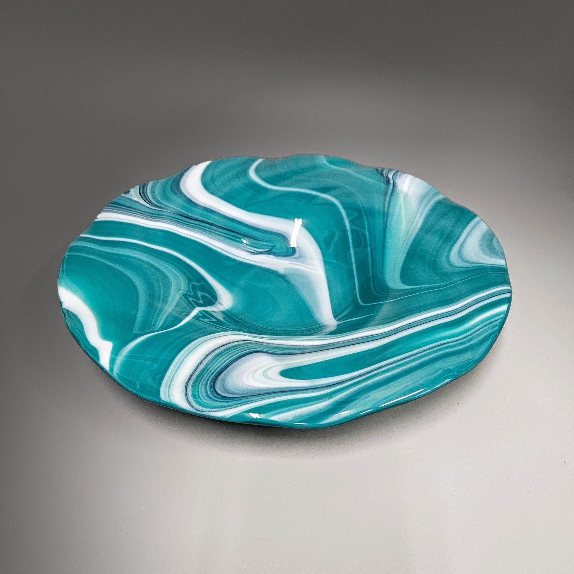 Decorative Fused Glass Art Bowl | Modern Glass Art Gifts & Home Décor