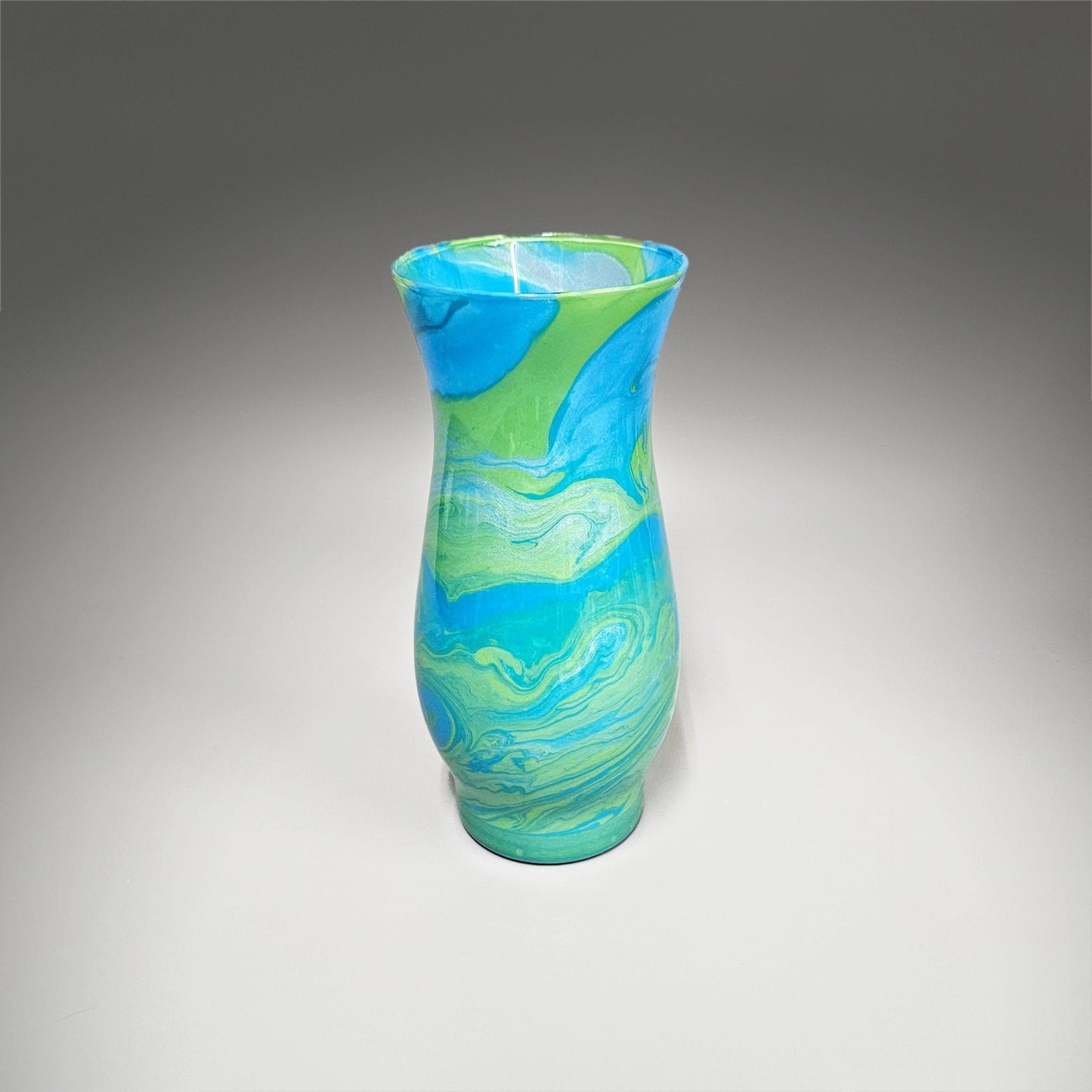 Flower Vase in Sky Blue and Bright Green | Special Occasion Gift Ideas
