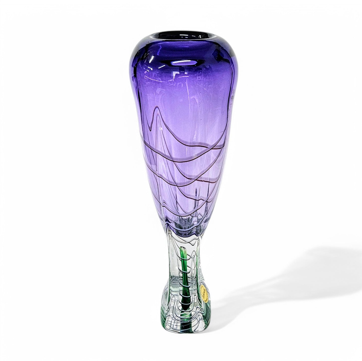 Blown Glass Vase Signed Adam Jablonski