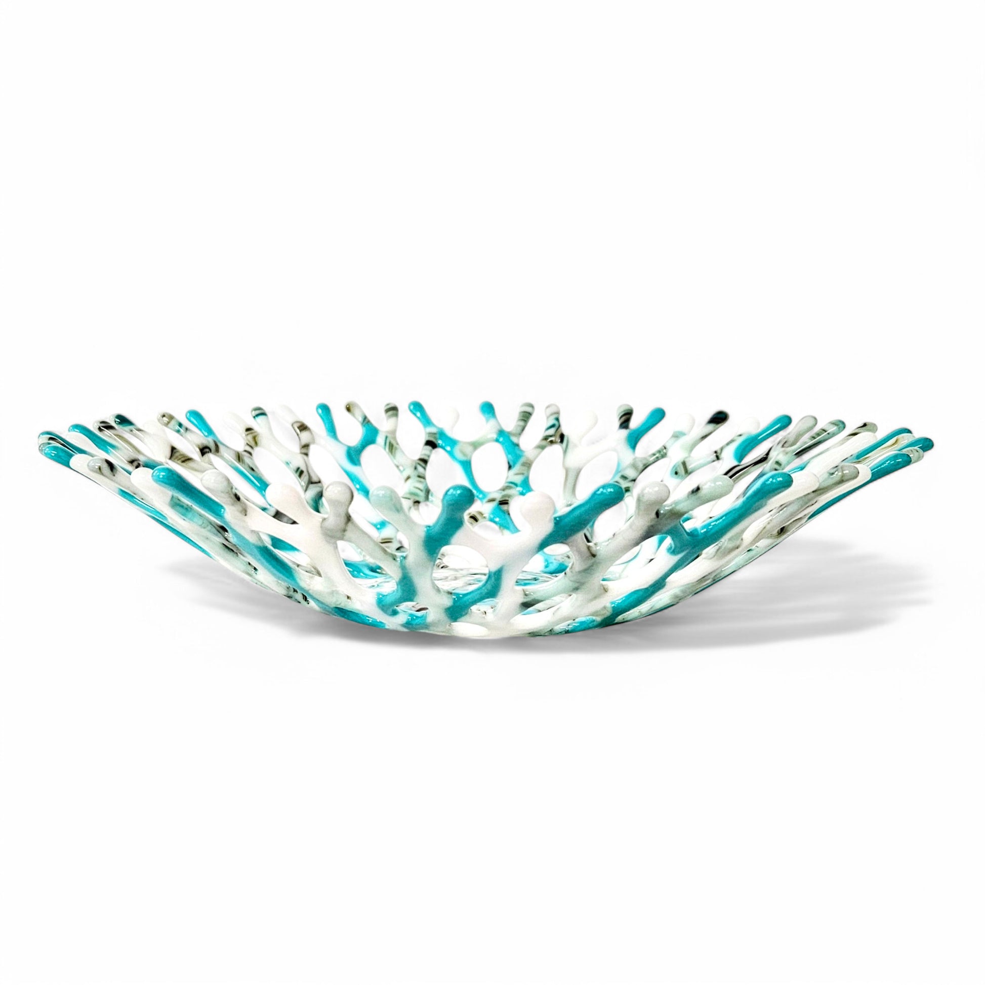 Fused Glass Art Sea Coral Bowl | Ocean Life