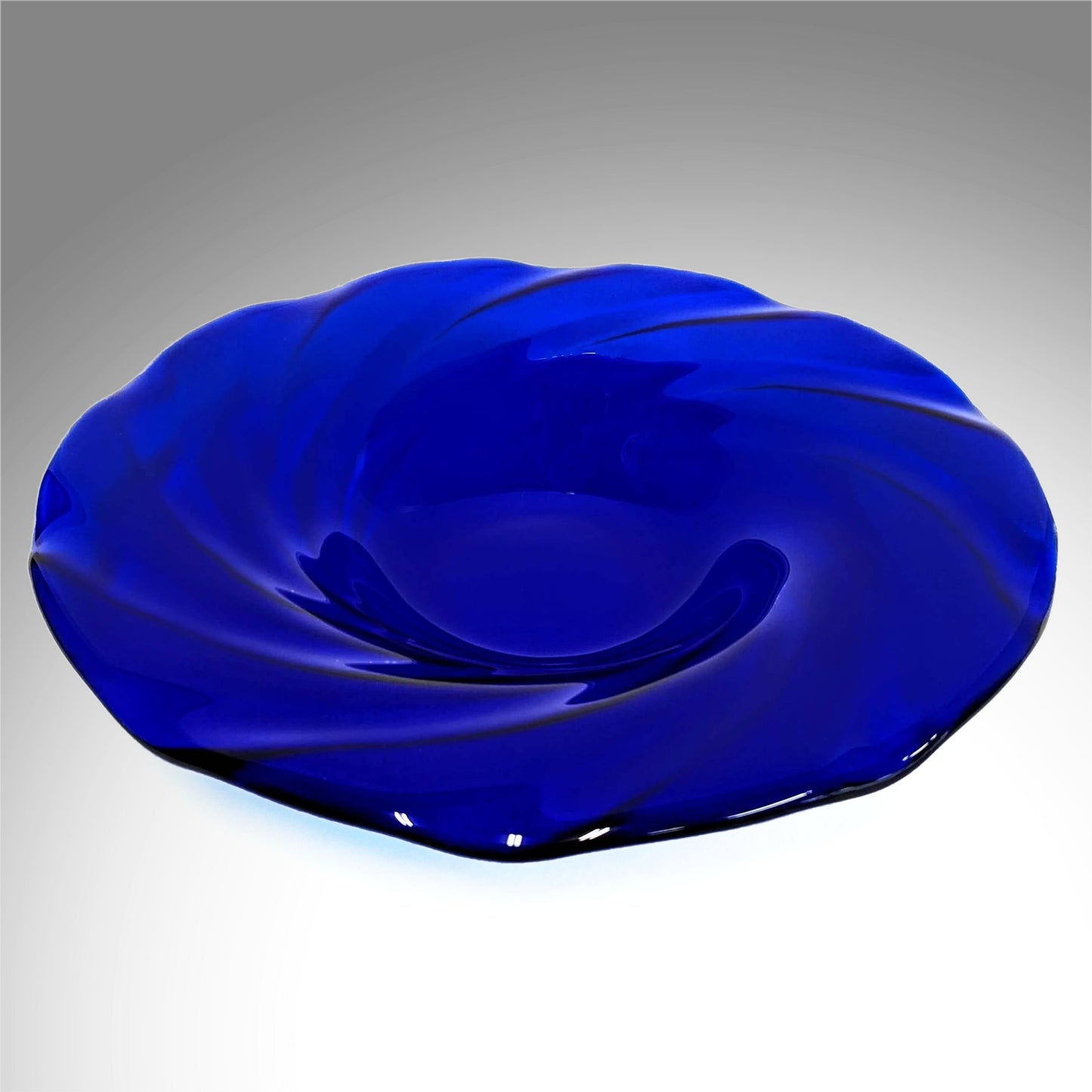 Cobalt Blue Glass Art Decorative Bowl | Handcrafted Fused Glass Gifts