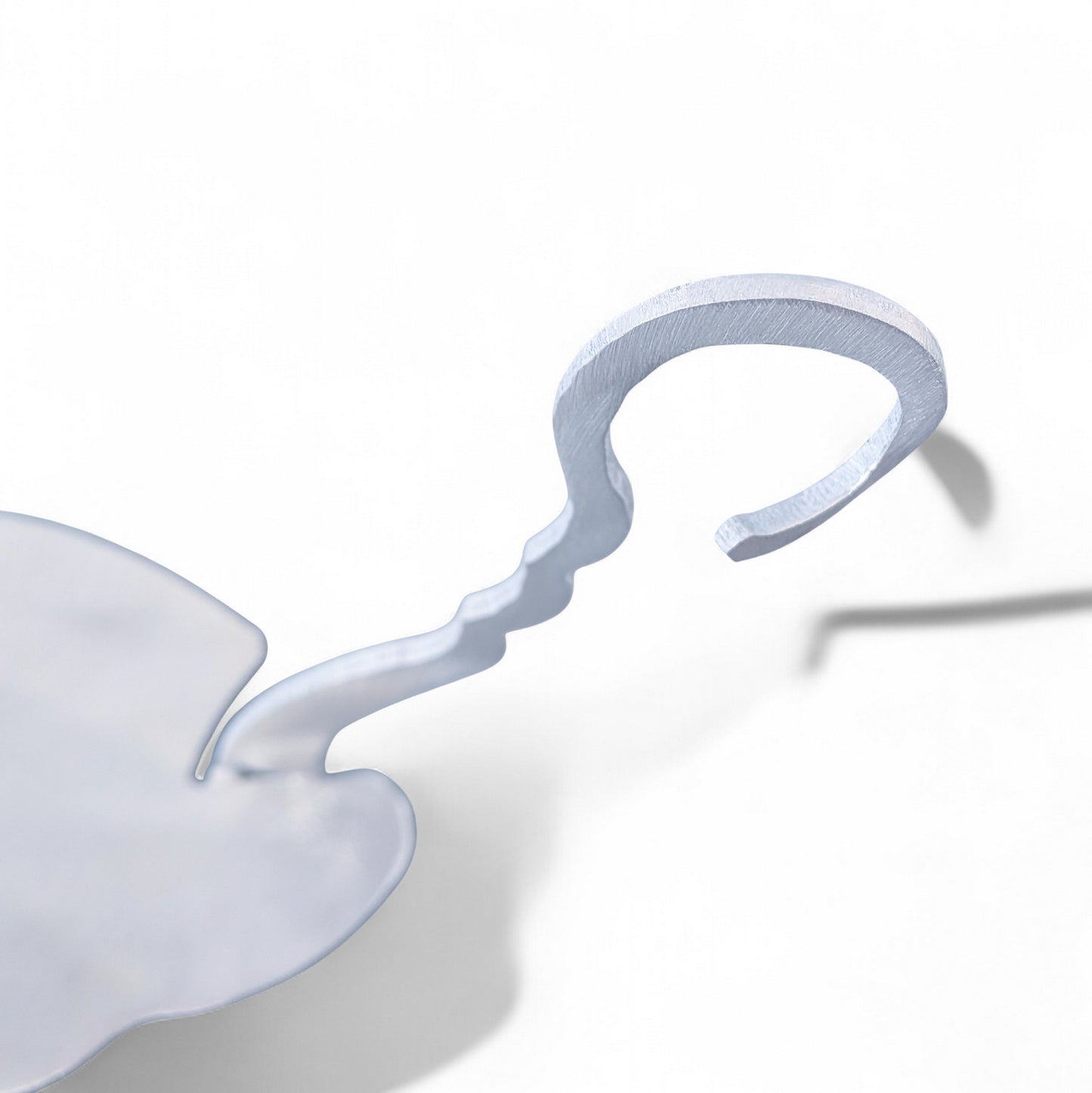 Brushed Aluminum Fused Glass Display Stand Handcrafted in Canada. Ships from US