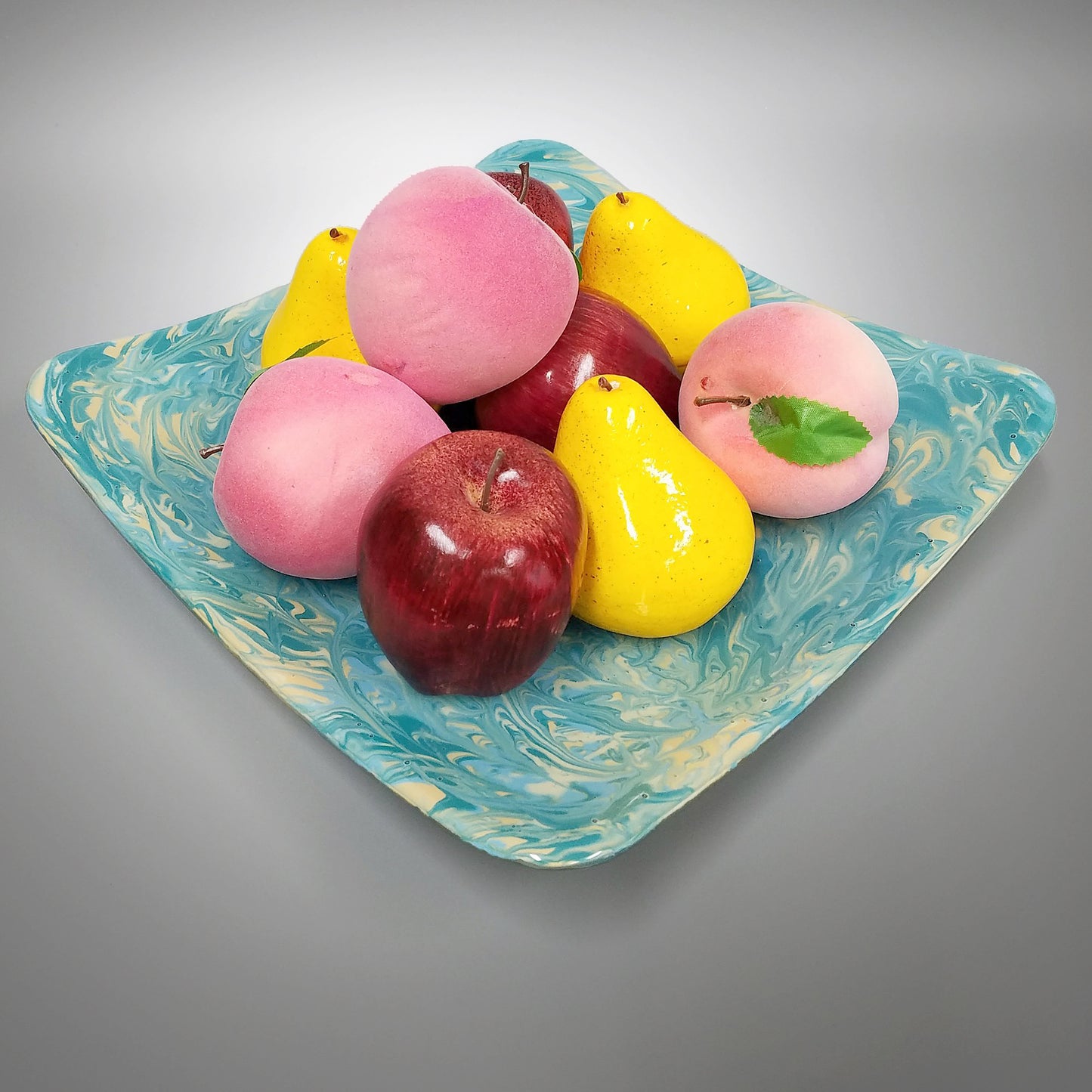 Square Serving Platter | Decorative Orb Display Tray