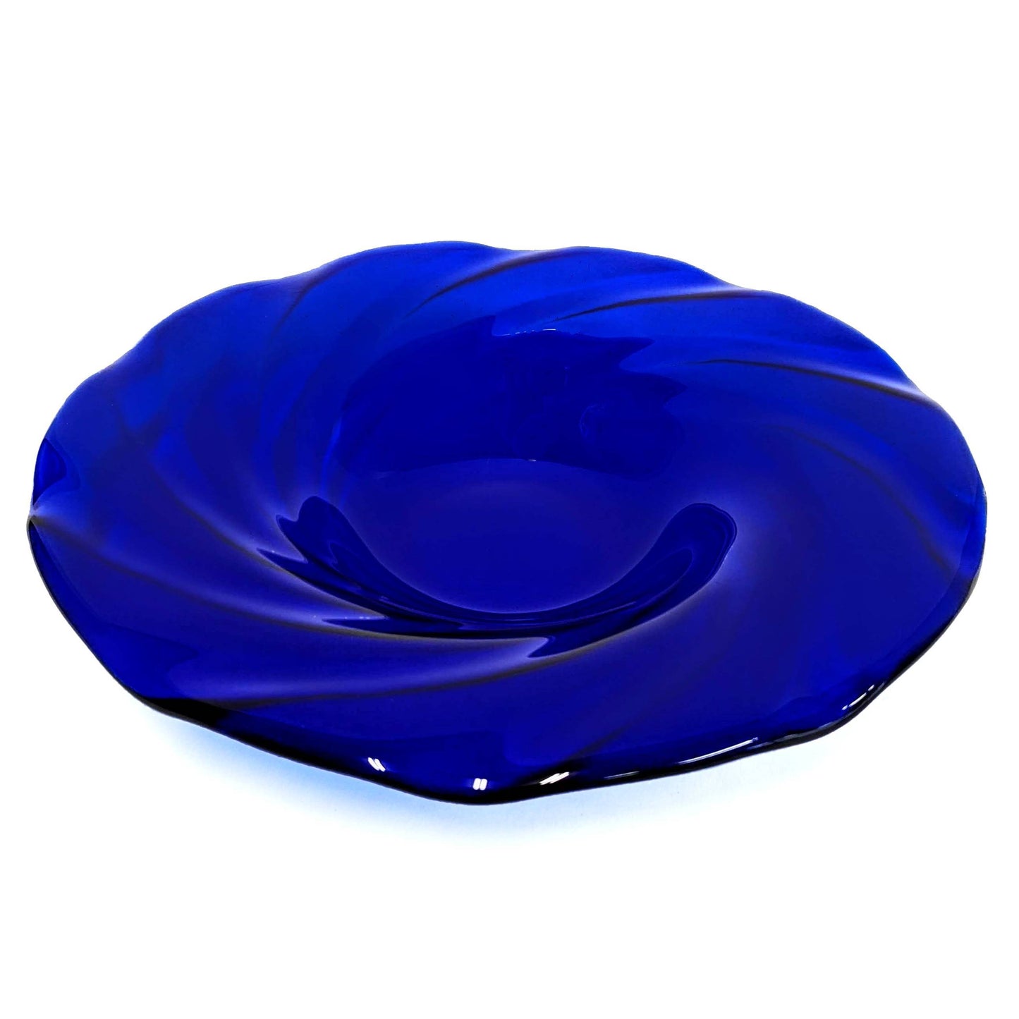 Cobalt Blue Glass Art Decorative Bowl | Handcrafted Fused Glass Gifts