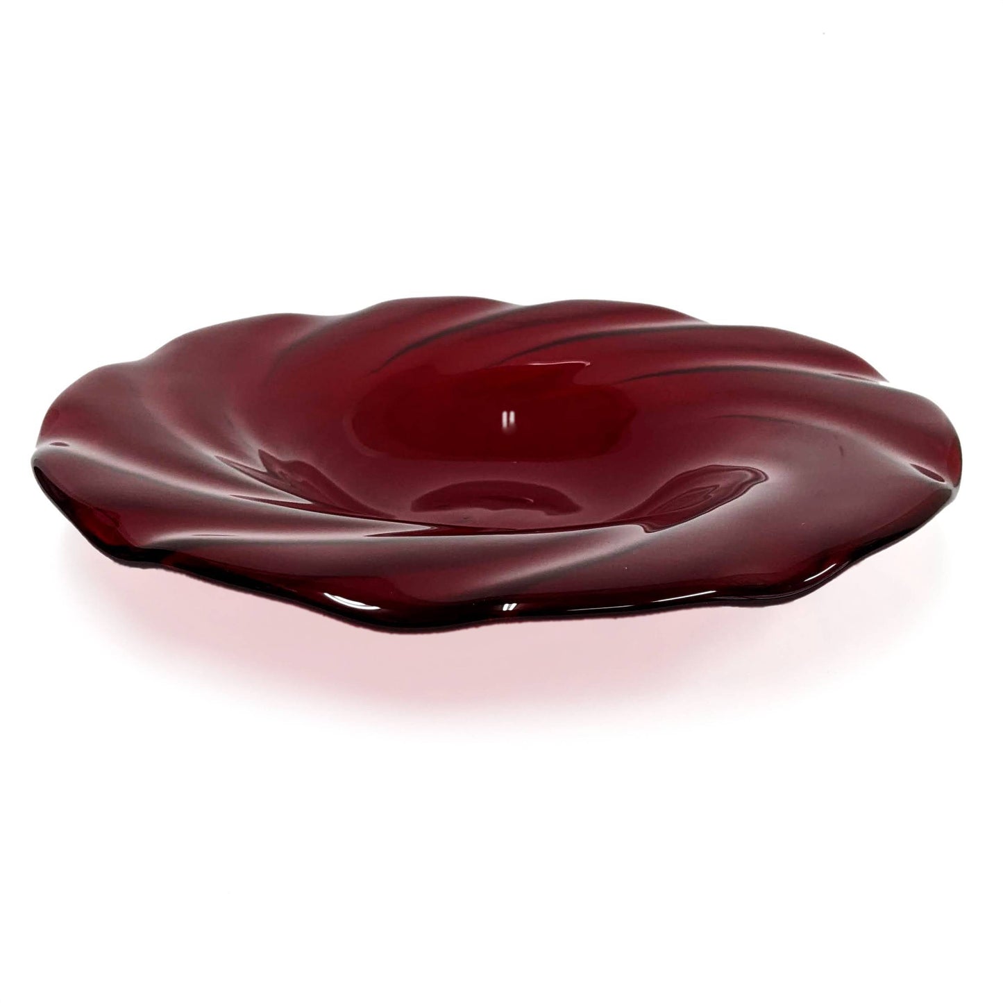 Ruby Red Decorative Glass Art Bowl | 40th Anniversary Gift Ideas
